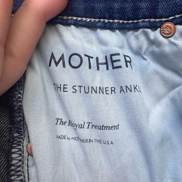 Mother The Stunner Ankle Jeans In the Royal Treatment High Rise Skinny Size 26 - Picture 14 of 16